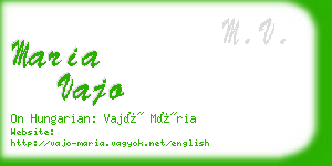 maria vajo business card